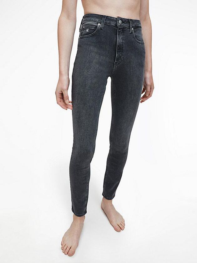 Calvin Klein USA High Rise Skinny Womens Jeans Grey 5134760-SU